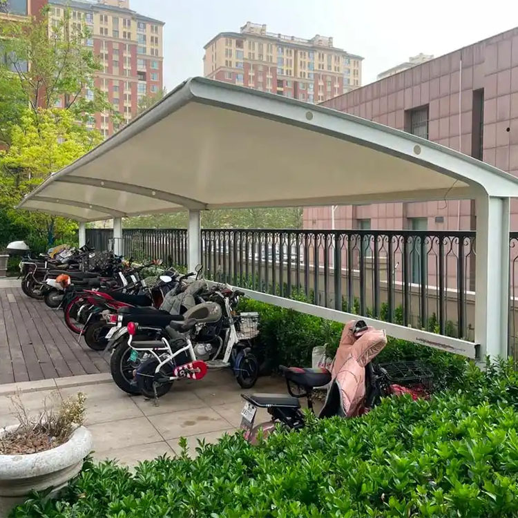 长汀县膜结构电动车棚